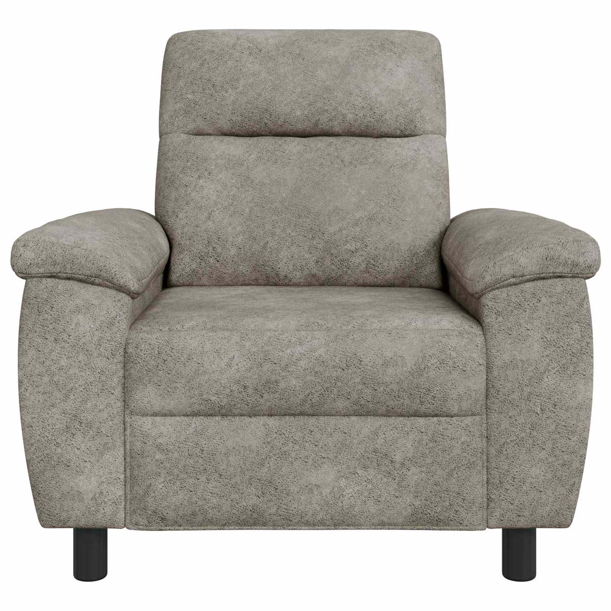 vidaXL Sofa jasnoszary 95 x 90 x 95 cm Skóra zamszowa