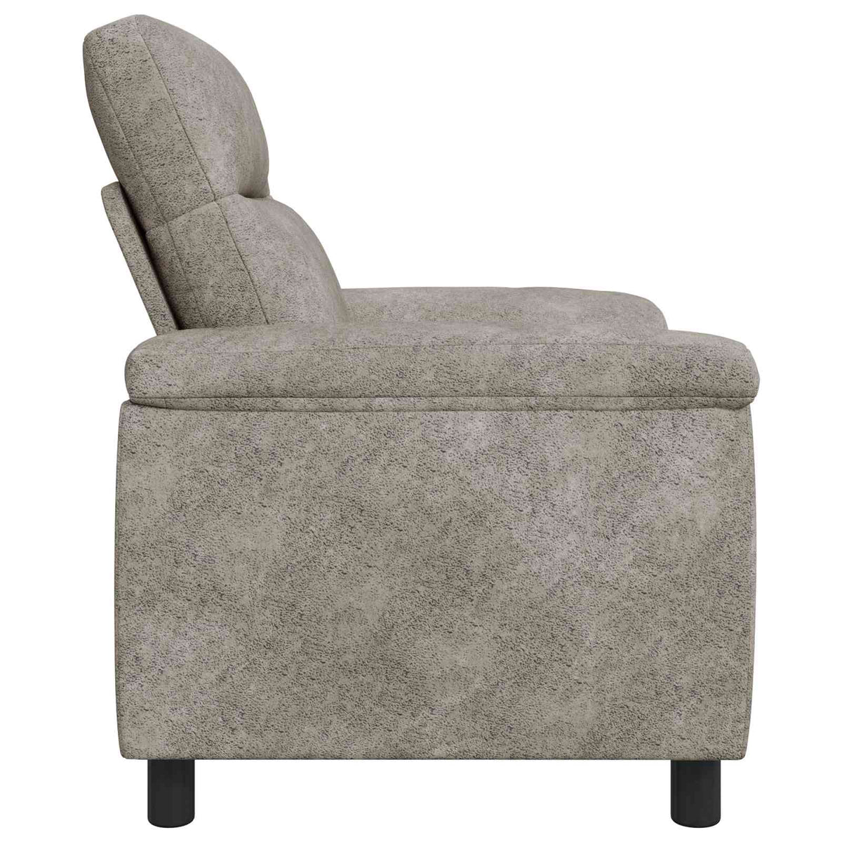vidaXL Sofa jasnoszary 95 x 90 x 95 cm Skóra zamszowa