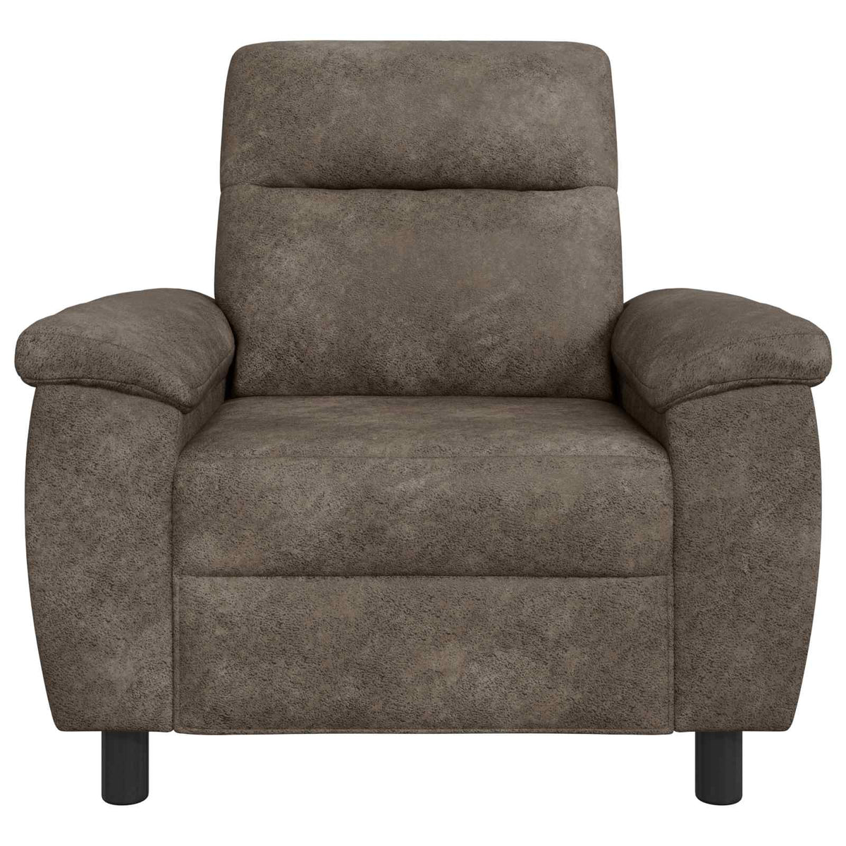 vidaXL Sofa ciemnoszary 95 x 90 x 95 cm Skóra zamszowa
