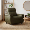 vidaXL Sofa Zielony wojskowy 95 x 90 x 95 cm Skóra zamszowa