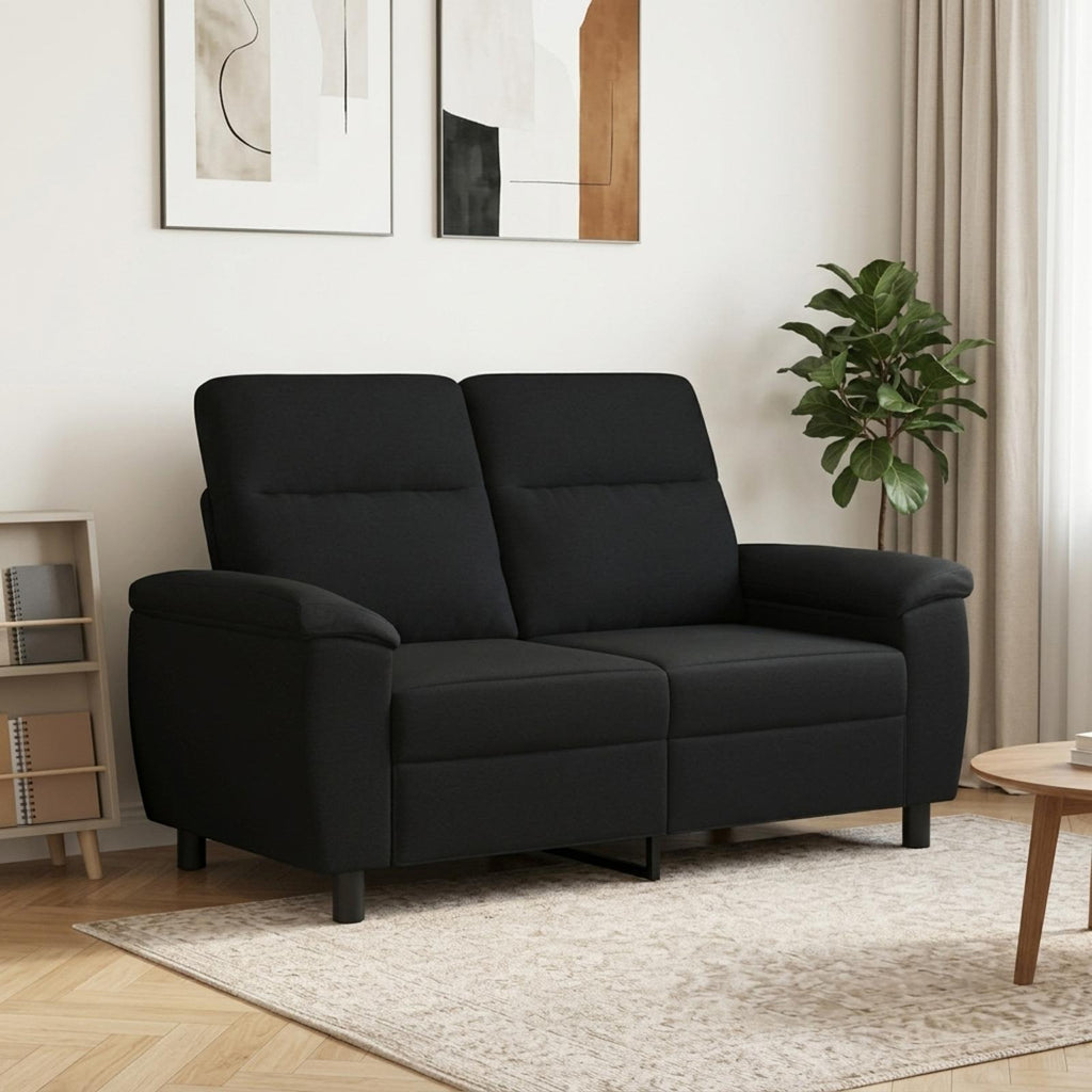 vidaXL Sofa Czarny 158 x 90 x 95 cm tkanina