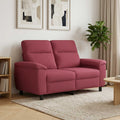 vidaXL Sofa Czerwone wino 158 x 90 x 95 cm tkanina