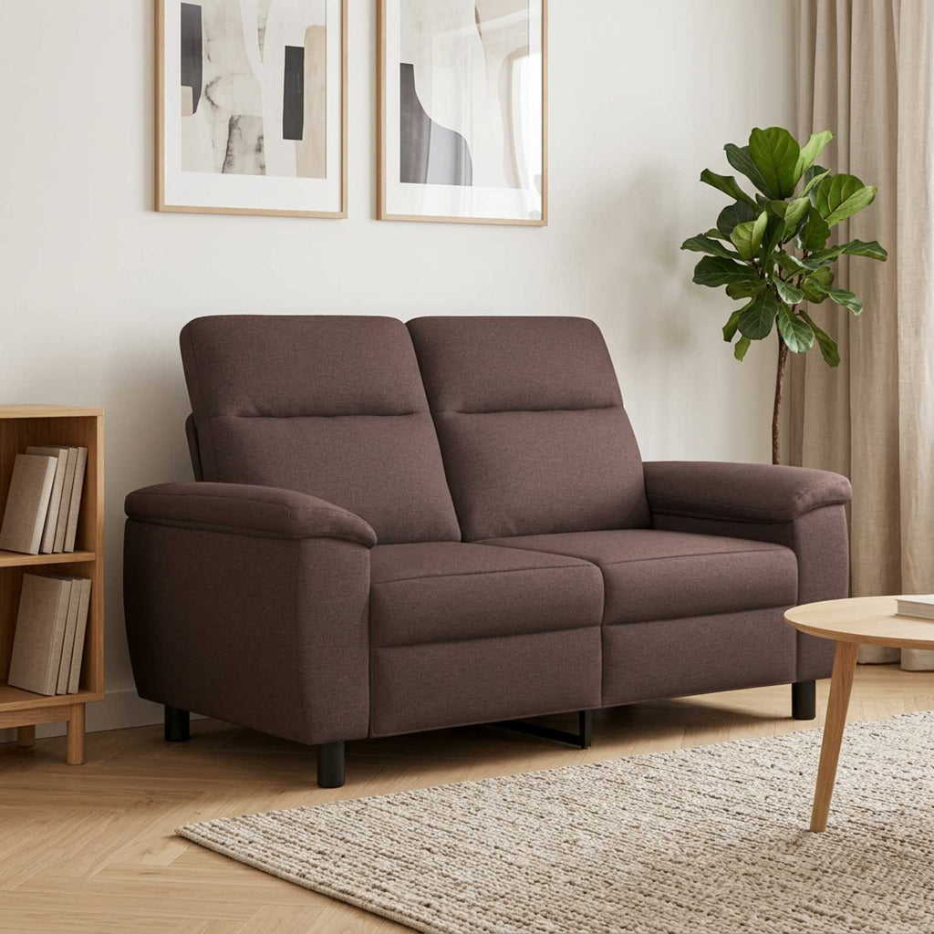 vidaXL Sofa Ciemny brąz 158 x 90 x 95 cm tkanina
