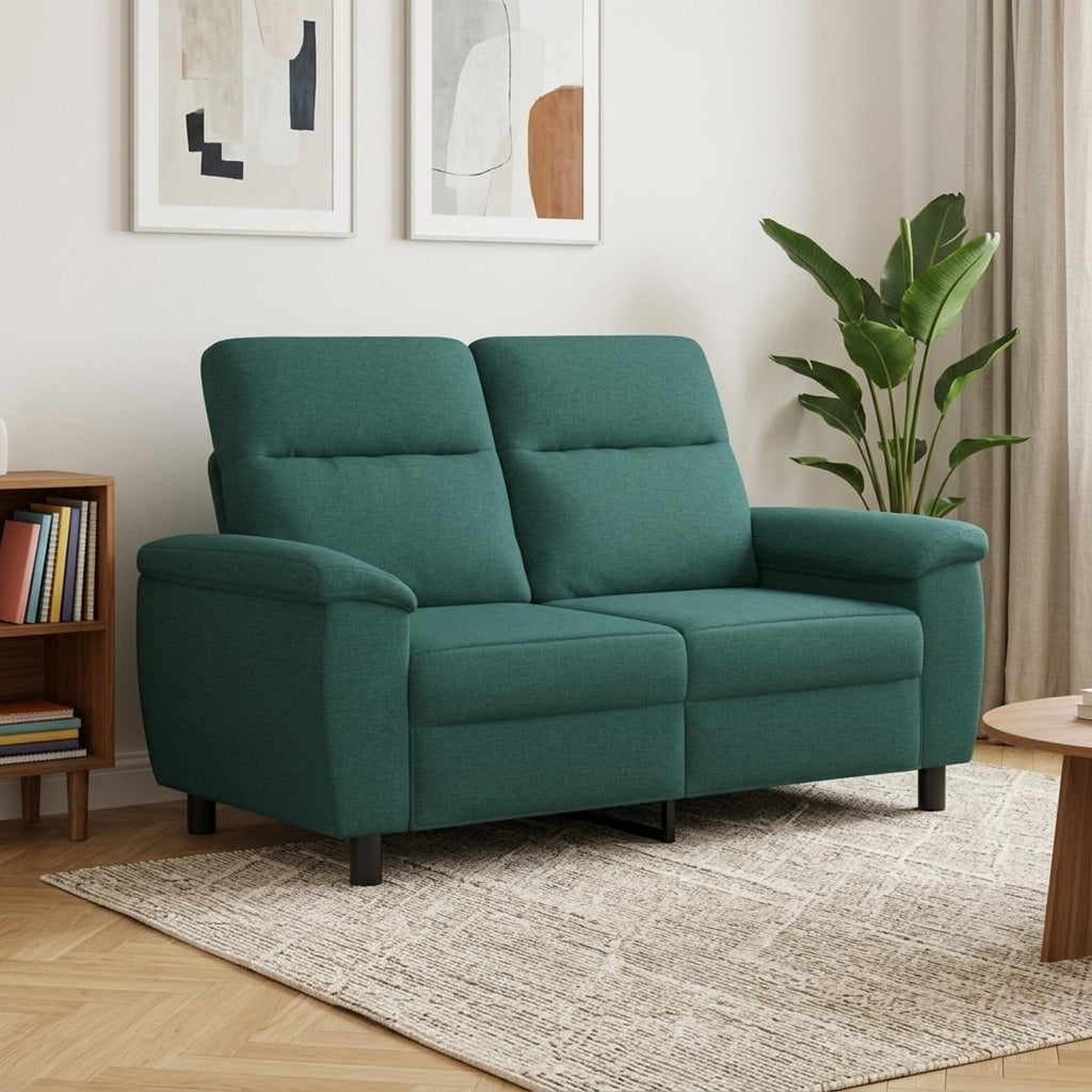 vidaXL Sofa Ciemnozielony 158 x 90 x 95 cm tkanina