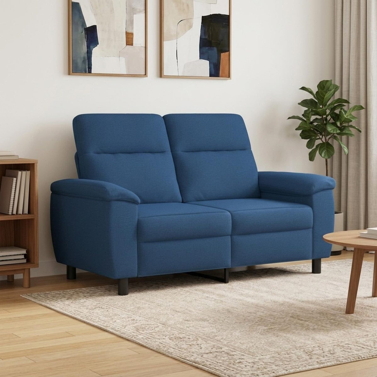 vidaXL Sofa niebieski 158 x 90 x 95 cm tkanina