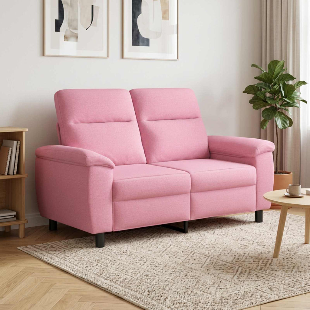 vidaXL Sofa różowy 158 x 90 x 95 cm tkanina