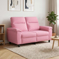 vidaXL Sofa różowy 158 x 90 x 95 cm tkanina