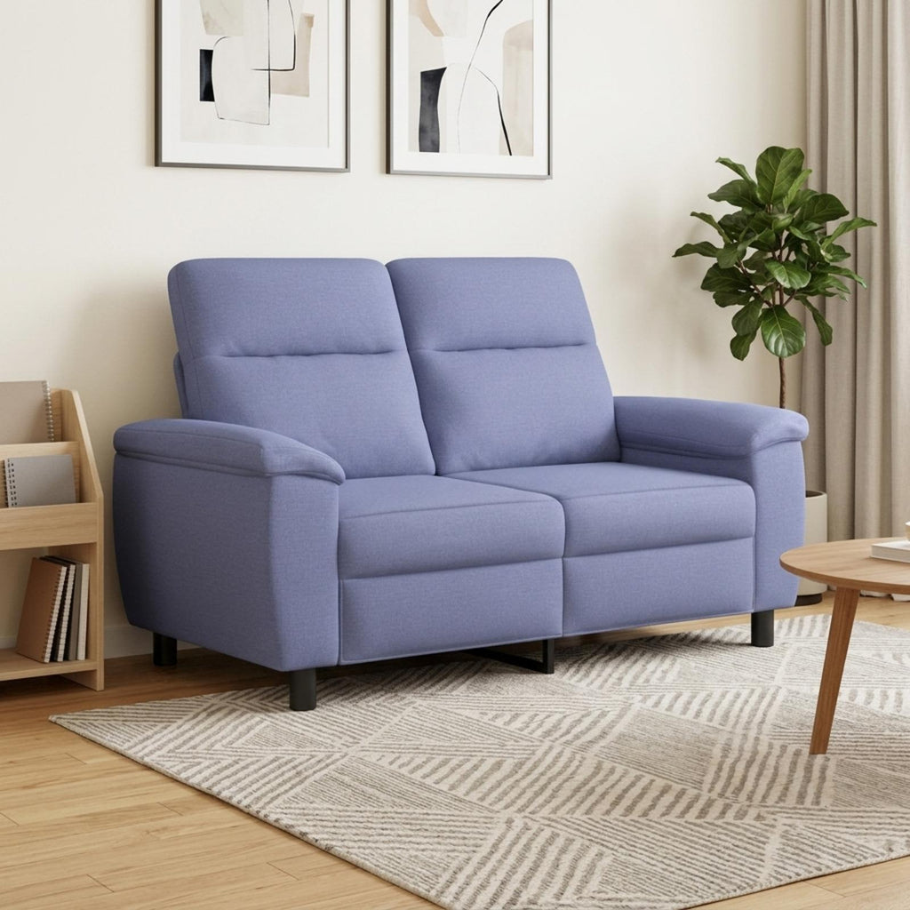 vidaXL Sofa Niebieski dżins 158 x 90 x 95 cm tkanina