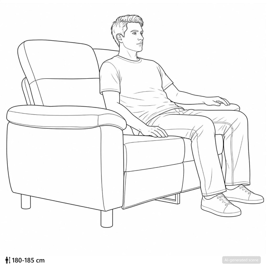 vidaXL Sofa Niebieski dżins 158 x 90 x 95 cm tkanina