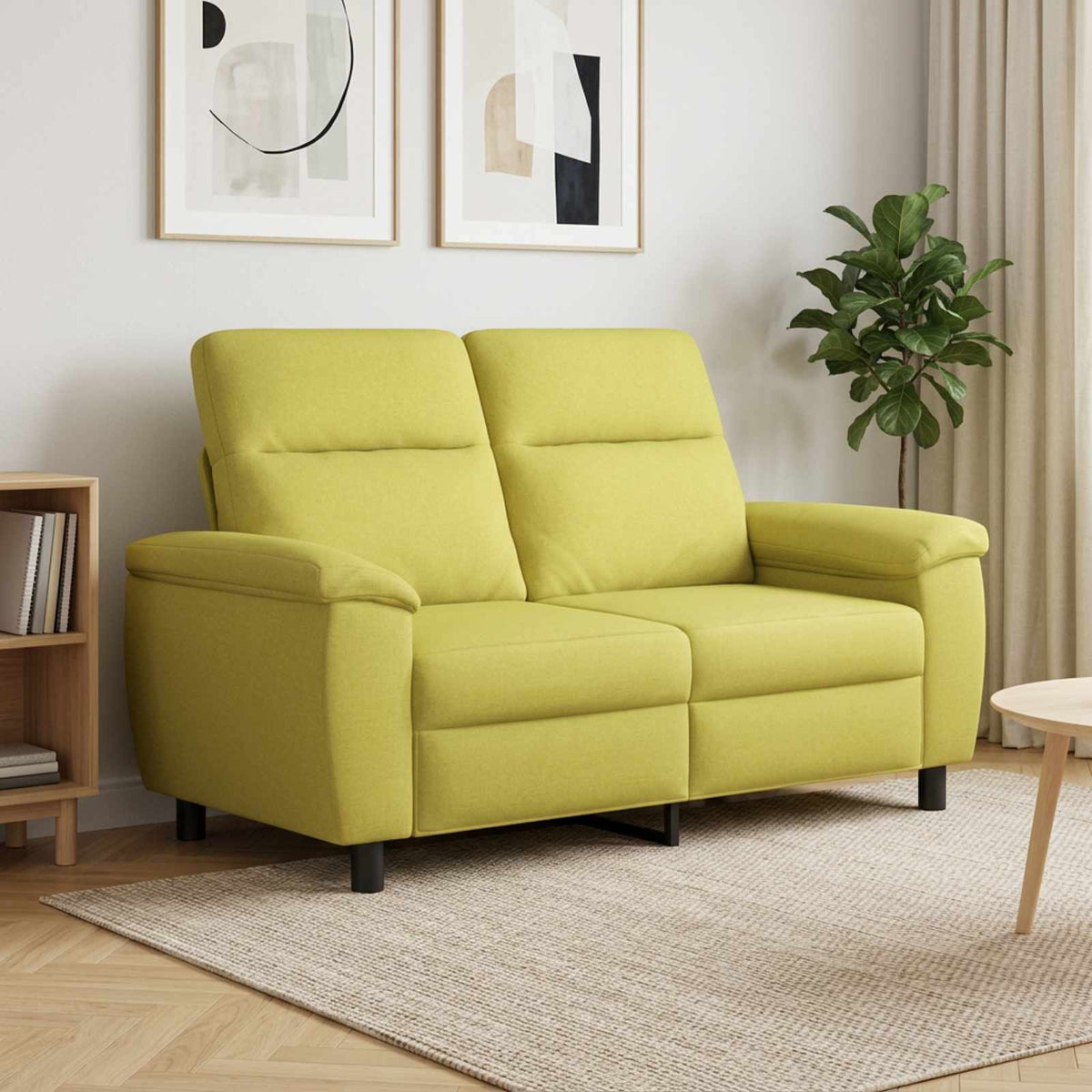 vidaXL Sofa Jasnozielony 158 x 90 x 95 cm tkanina