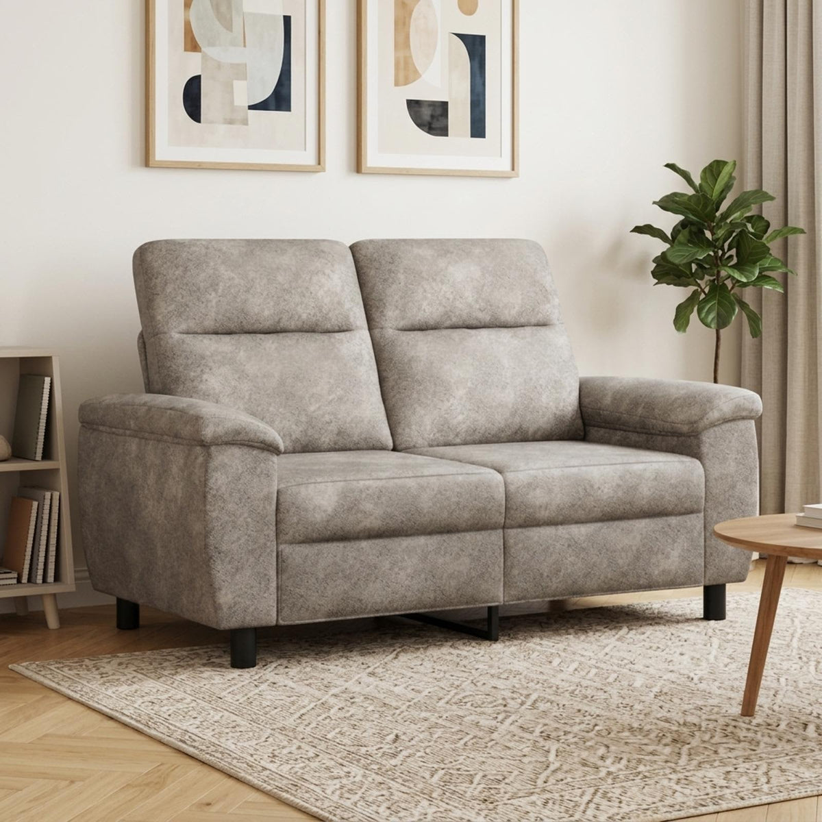 vidaXL Sofa jasnoszary 158 x 90 x 95 cm Skóra zamszowa