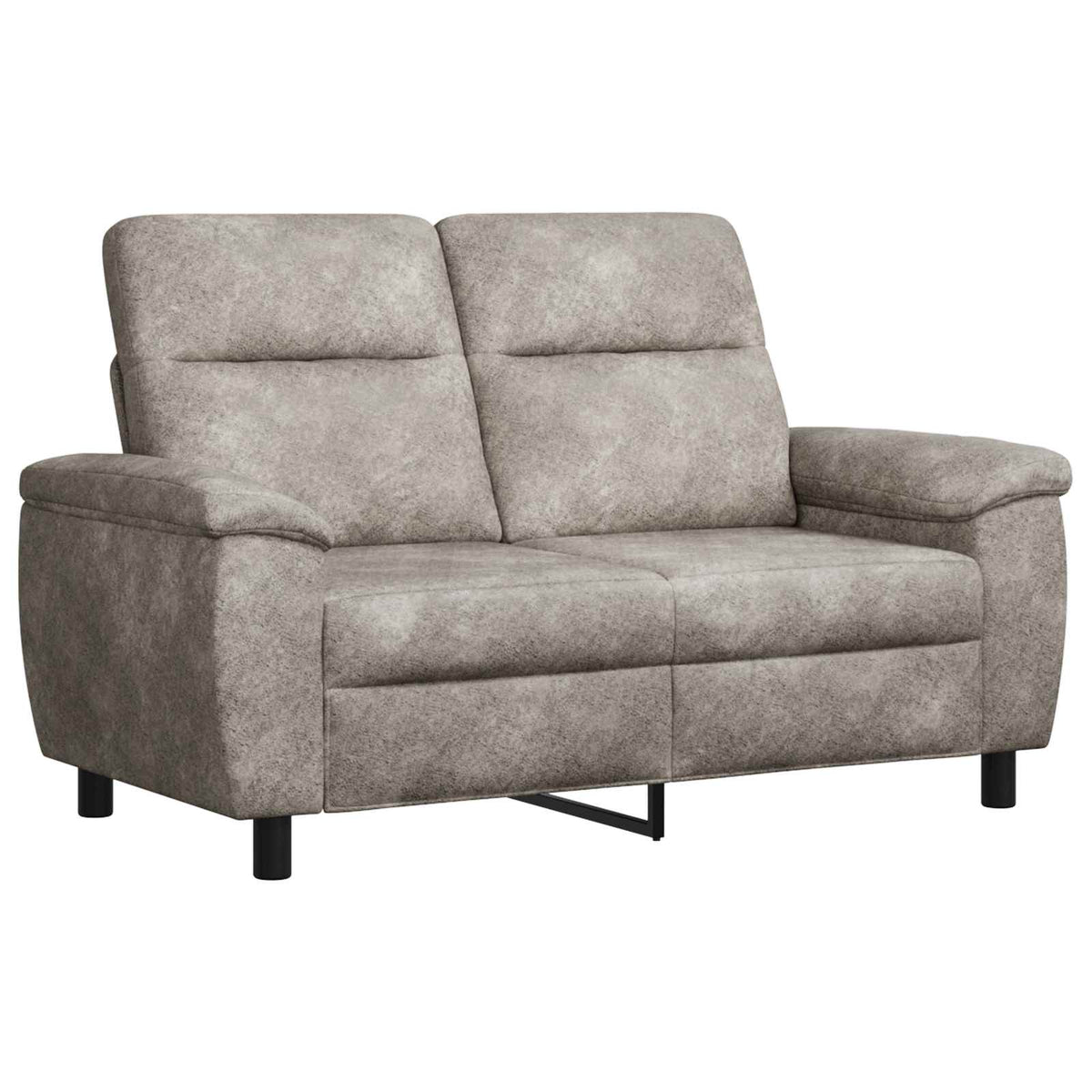 vidaXL Sofa jasnoszary 158 x 90 x 95 cm Skóra zamszowa