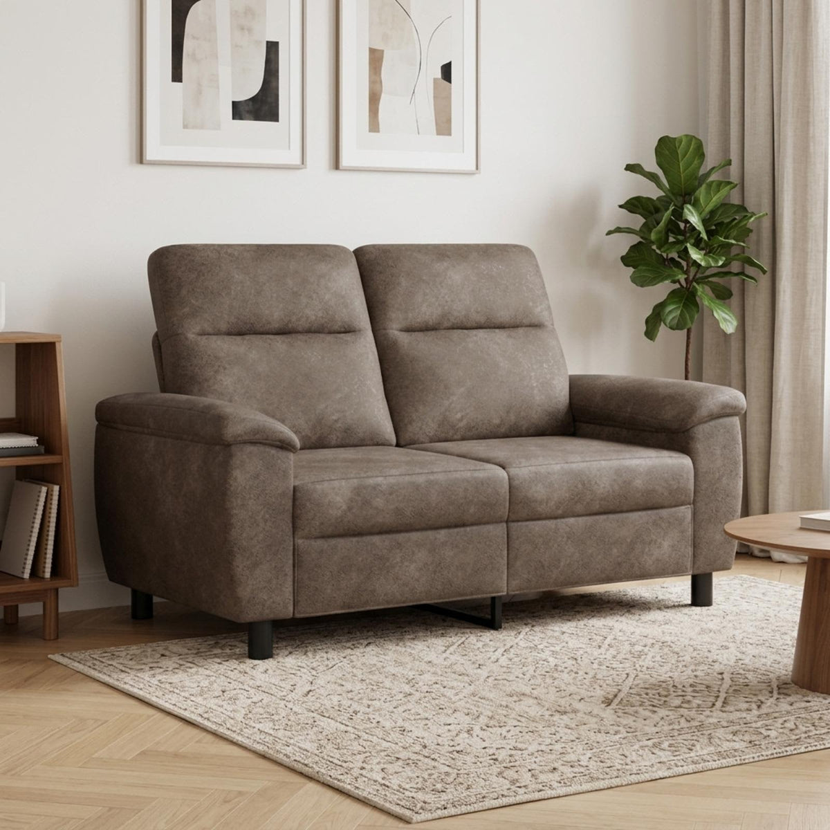 vidaXL Sofa ciemnoszary 158 x 90 x 95 cm Skóra zamszowa