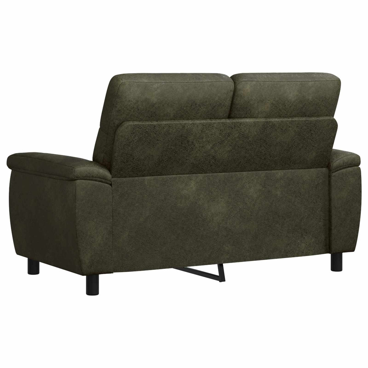 vidaXL Sofa Zielony wojskowy 158 x 90 x 95 cm Skóra zamszowa