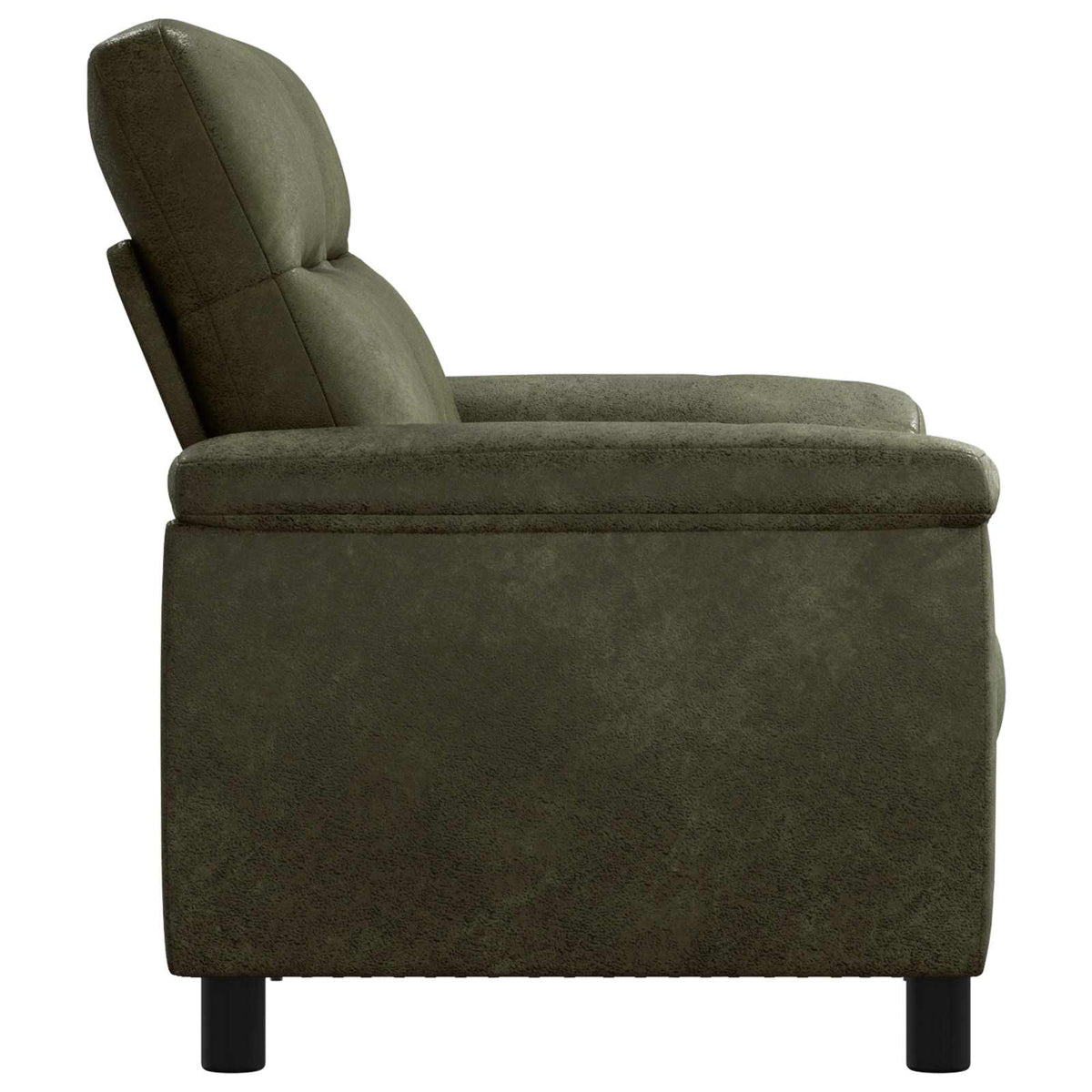 vidaXL Sofa Zielony wojskowy 158 x 90 x 95 cm Skóra zamszowa