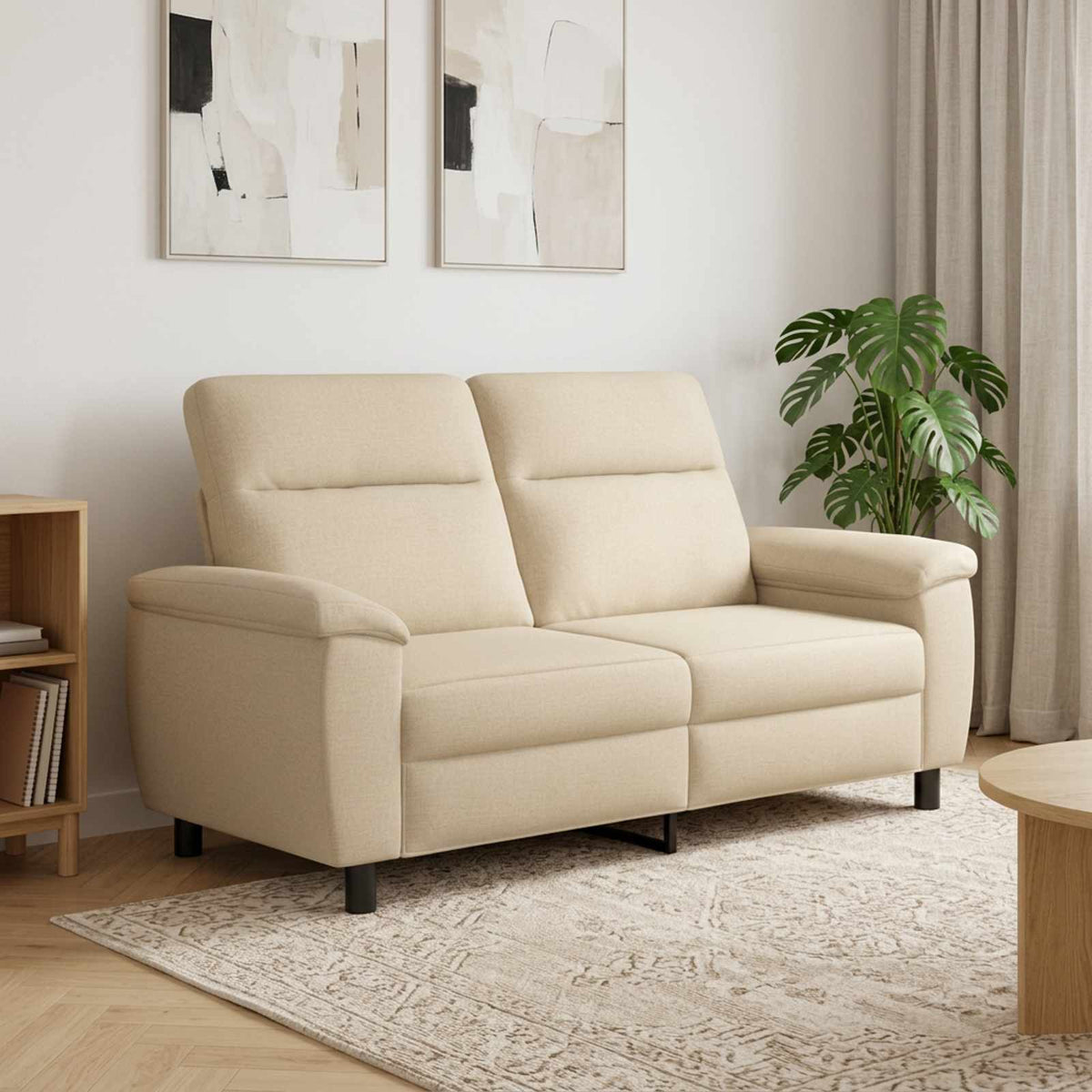 vidaXL Sofa kremowy 178 x 90 x 95 cm tkanina