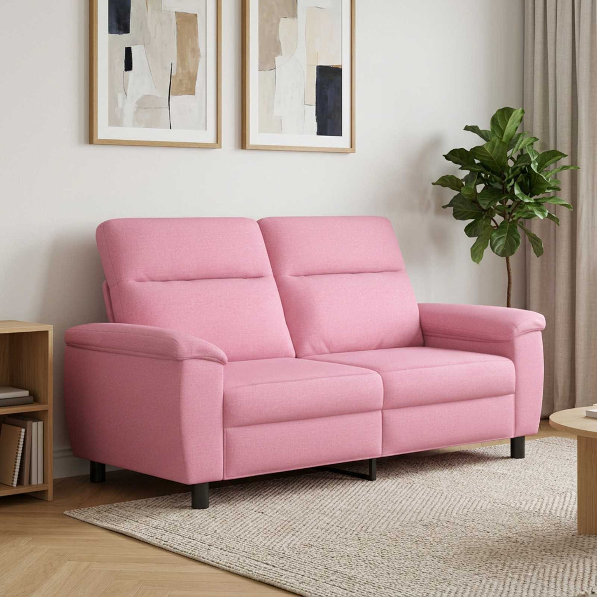 vidaXL Sofa różowy 178 x 90 x 95 cm tkanina