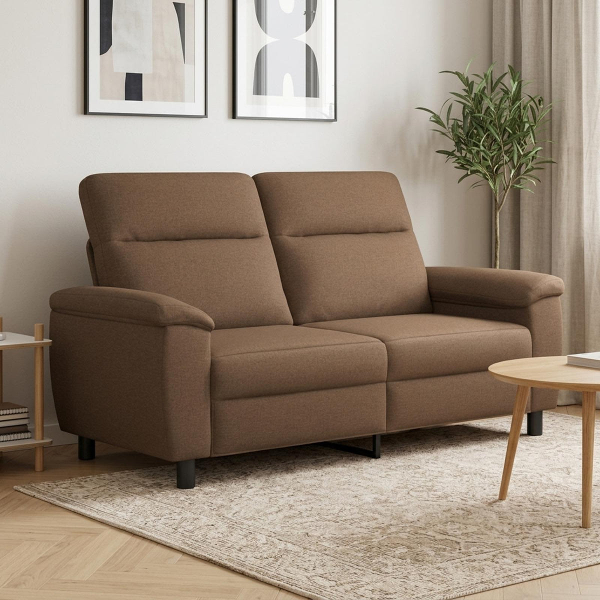 vidaXL Sofa brązowy 178 x 90 x 95 cm tkanina