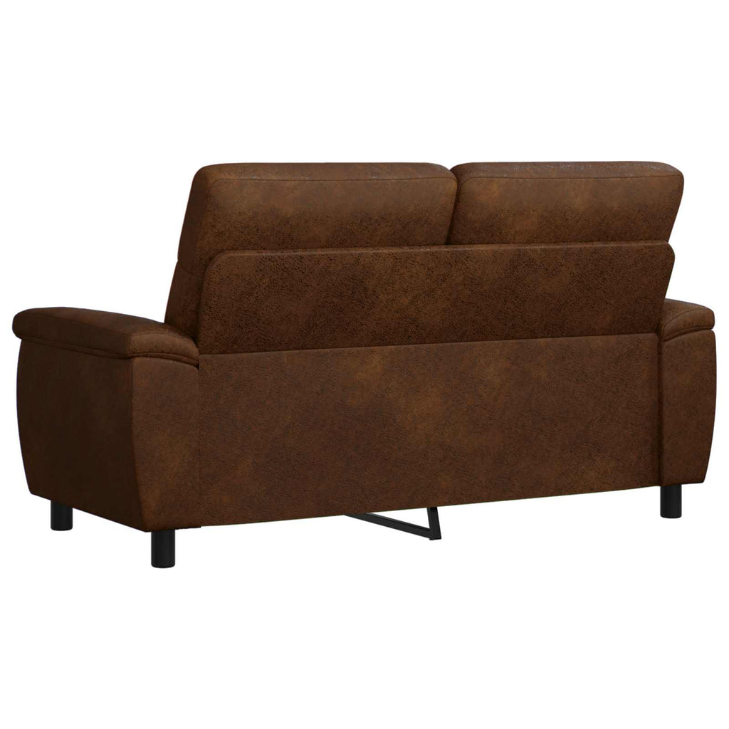 vidaXL Sofa brązowy 178 x 90 x 95 cm Skóra zamszowa