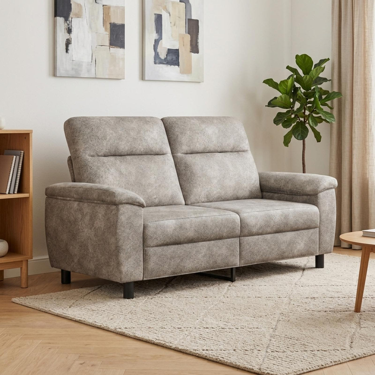 vidaXL Sofa jasnoszary 178 x 90 x 95 cm Skóra zamszowa