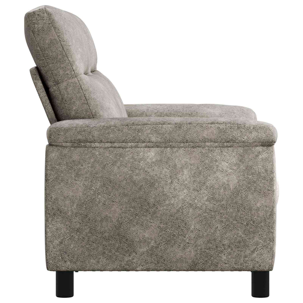 vidaXL Sofa jasnoszary 178 x 90 x 95 cm Skóra zamszowa