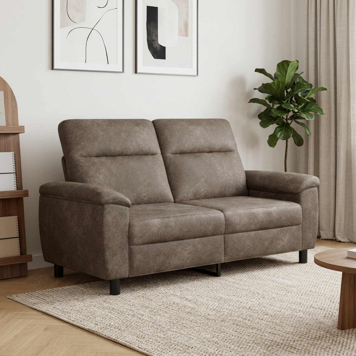 vidaXL Sofa ciemnoszary 178 x 90 x 95 cm Skóra zamszowa