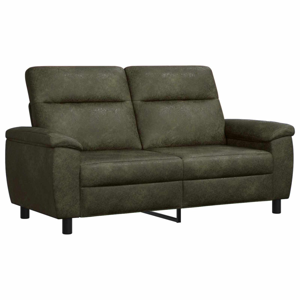 vidaXL Sofa Zielony wojskowy 178 x 90 x 95 cm Skóra zamszowa