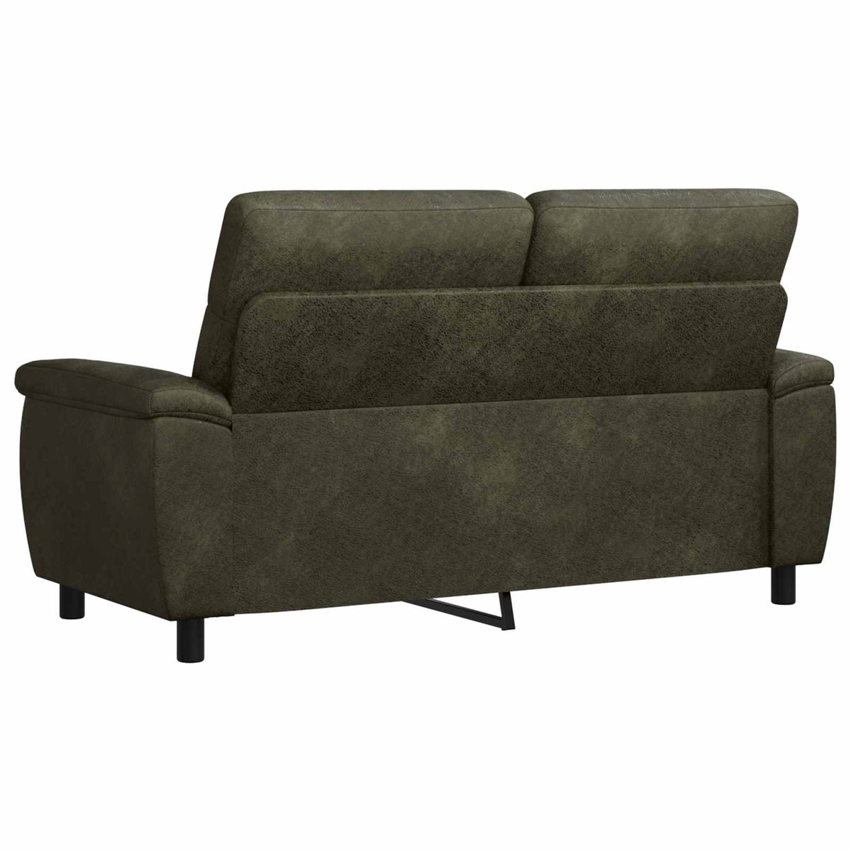 vidaXL Sofa Zielony wojskowy 178 x 90 x 95 cm Skóra zamszowa