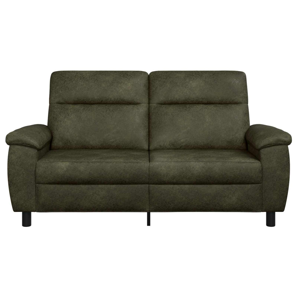 vidaXL Sofa Zielony wojskowy 178 x 90 x 95 cm Skóra zamszowa