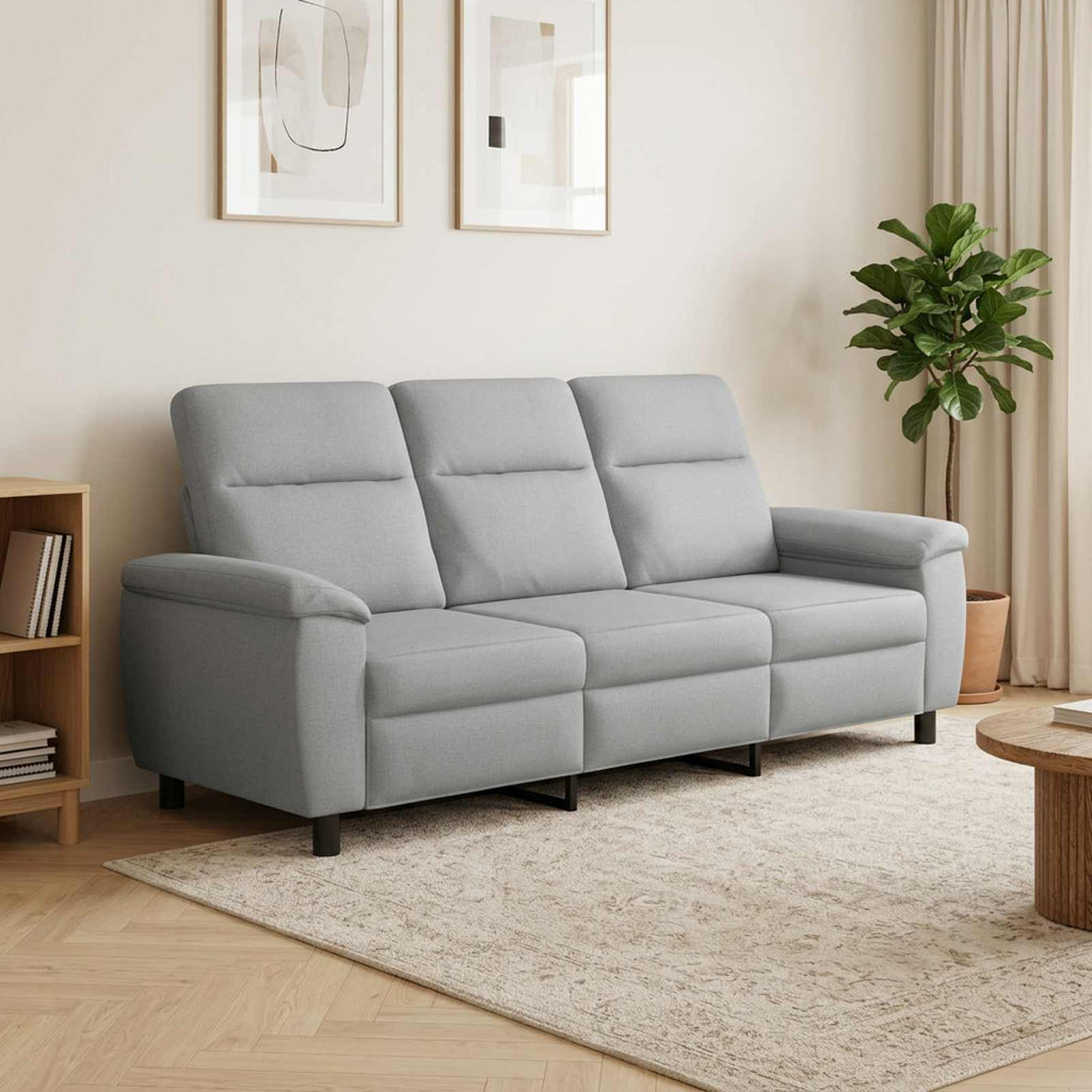 vidaXL Sofa jasnoszary 214 x 90 x 95 cm tkanina