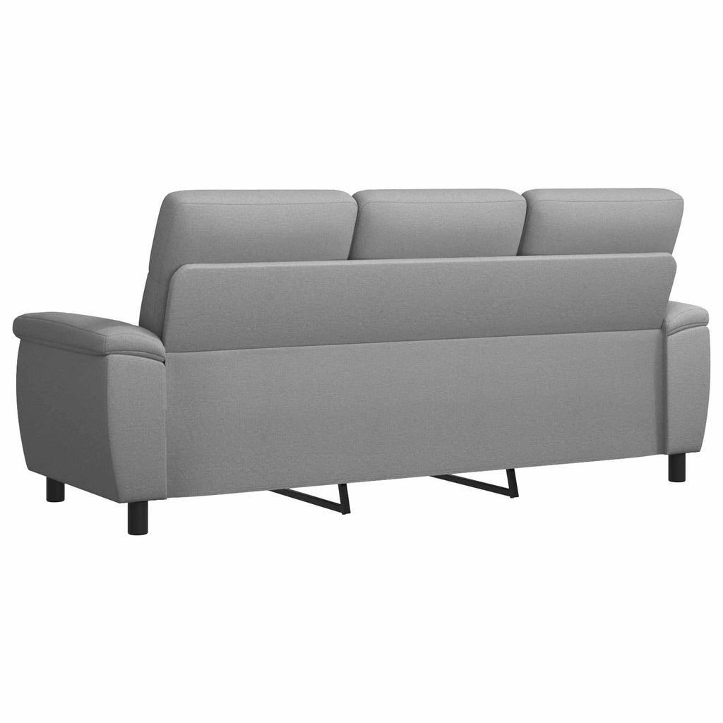 vidaXL Sofa jasnoszary 214 x 90 x 95 cm tkanina