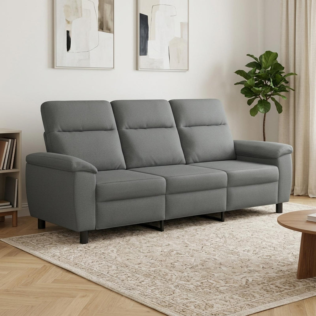 vidaXL Sofa ciemnoszary 214 x 90 x 95 cm tkanina