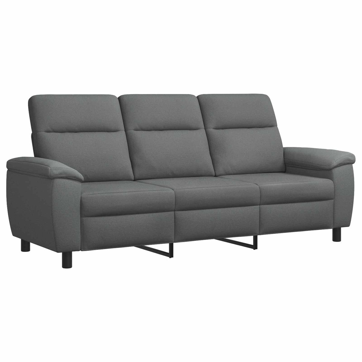 vidaXL Sofa ciemnoszary 214 x 90 x 95 cm tkanina