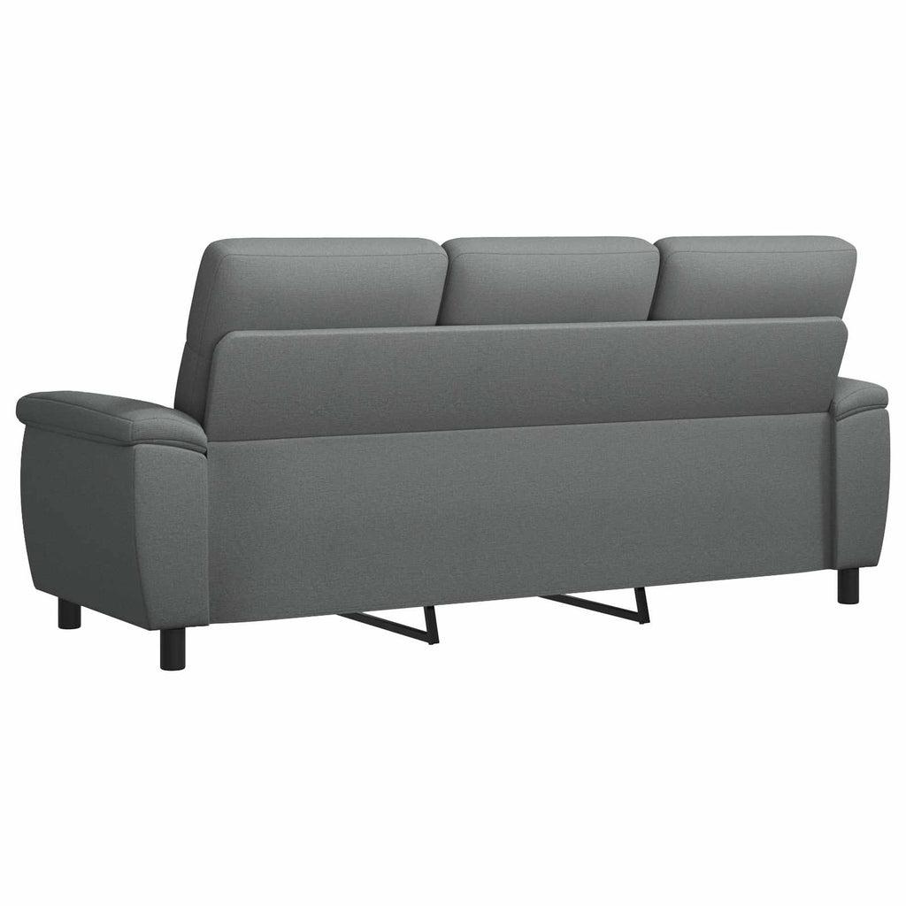 vidaXL Sofa ciemnoszary 214 x 90 x 95 cm tkanina