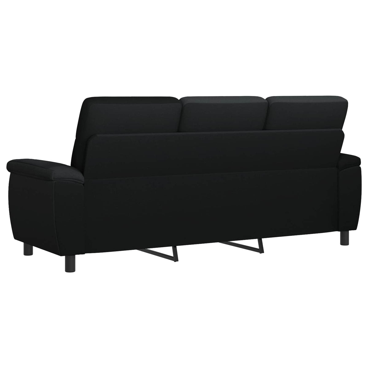 vidaXL Sofa Czarny 214 x 90 x 95 cm tkanina