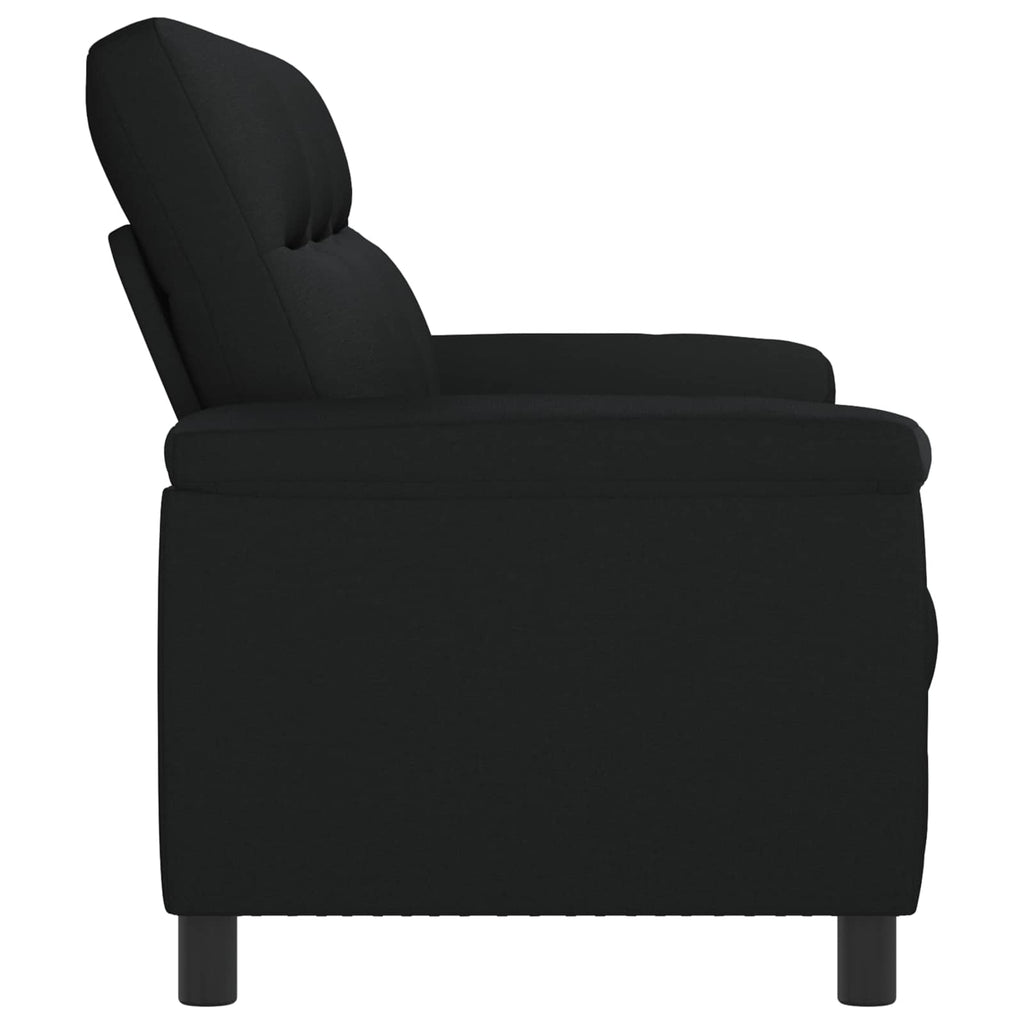 vidaXL Sofa Czarny 214 x 90 x 95 cm tkanina