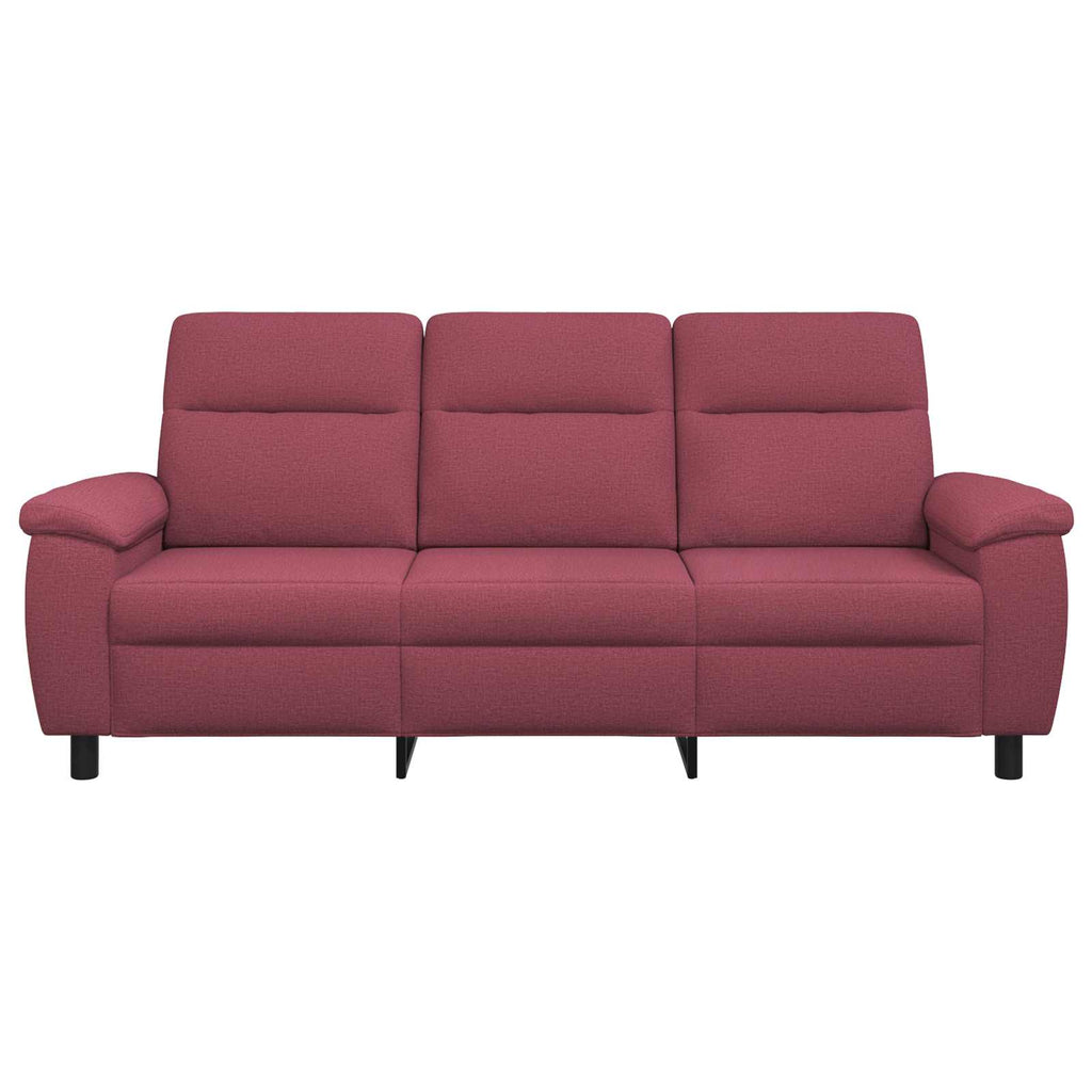 vidaXL Sofa Czerwone wino 214 x 90 x 95 cm tkanina