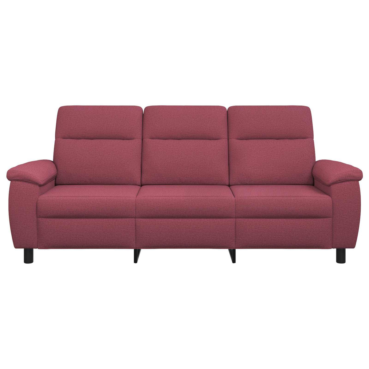vidaXL Sofa Czerwone wino 214 x 90 x 95 cm tkanina