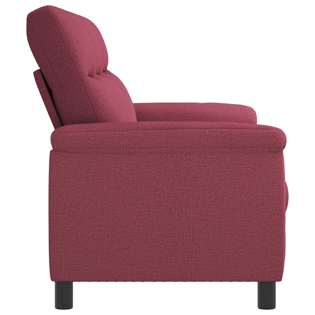 vidaXL Sofa Czerwone wino 214 x 90 x 95 cm tkanina