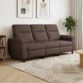 vidaXL Sofa Ciemny brąz 214 x 90 x 95 cm tkanina