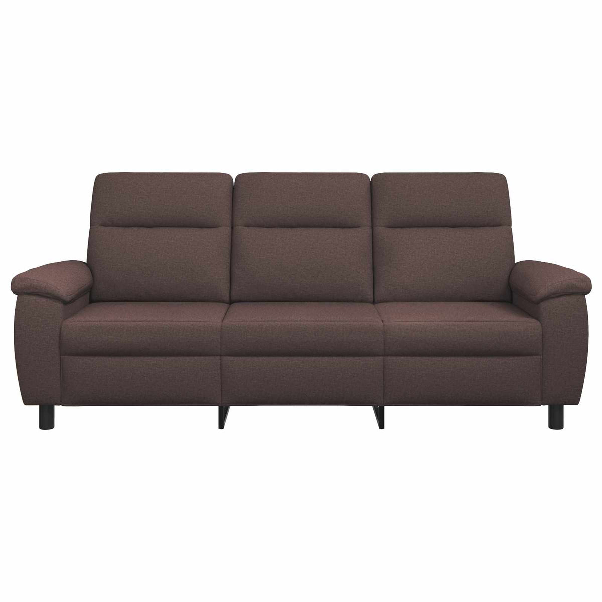 vidaXL Sofa Ciemny brąz 214 x 90 x 95 cm tkanina
