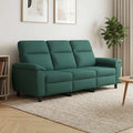 vidaXL Sofa Ciemnozielony 214 x 90 x 95 cm tkanina