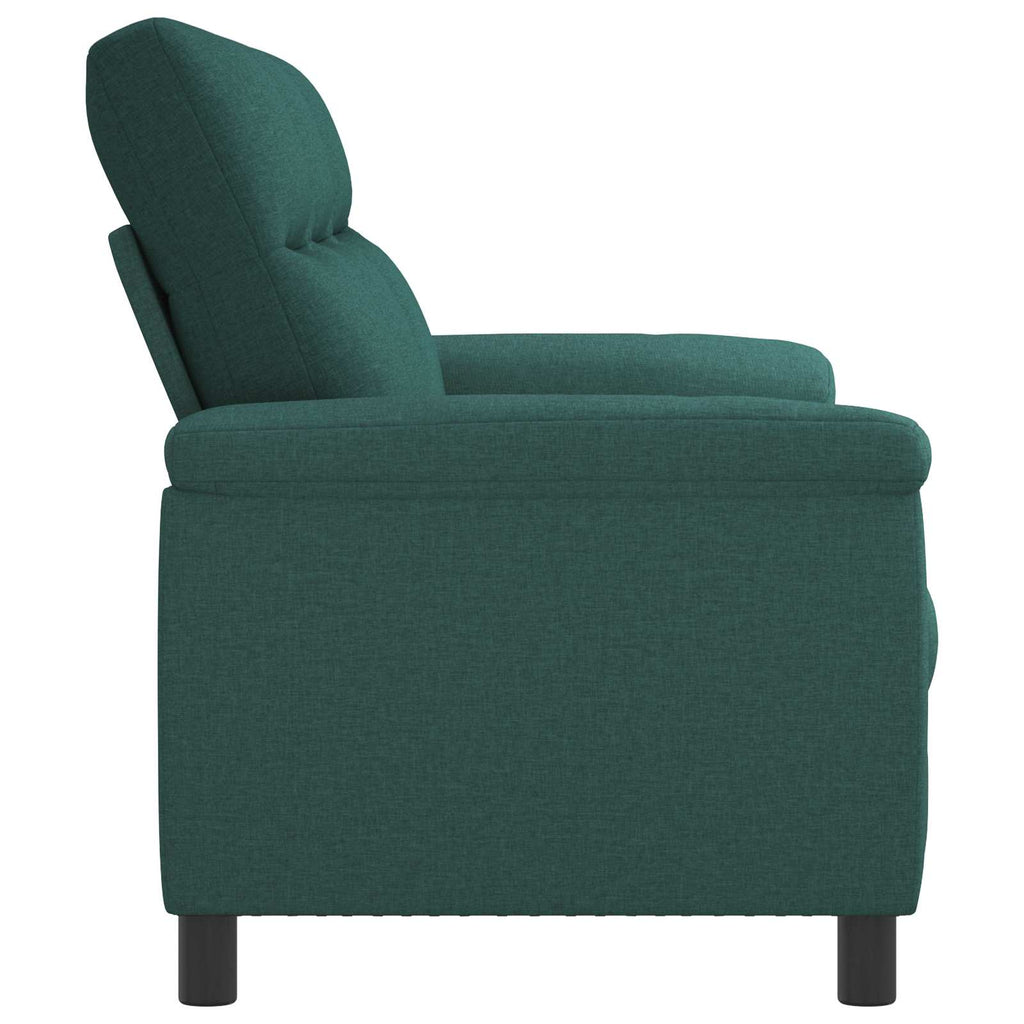 vidaXL Sofa Ciemnozielony 214 x 90 x 95 cm tkanina
