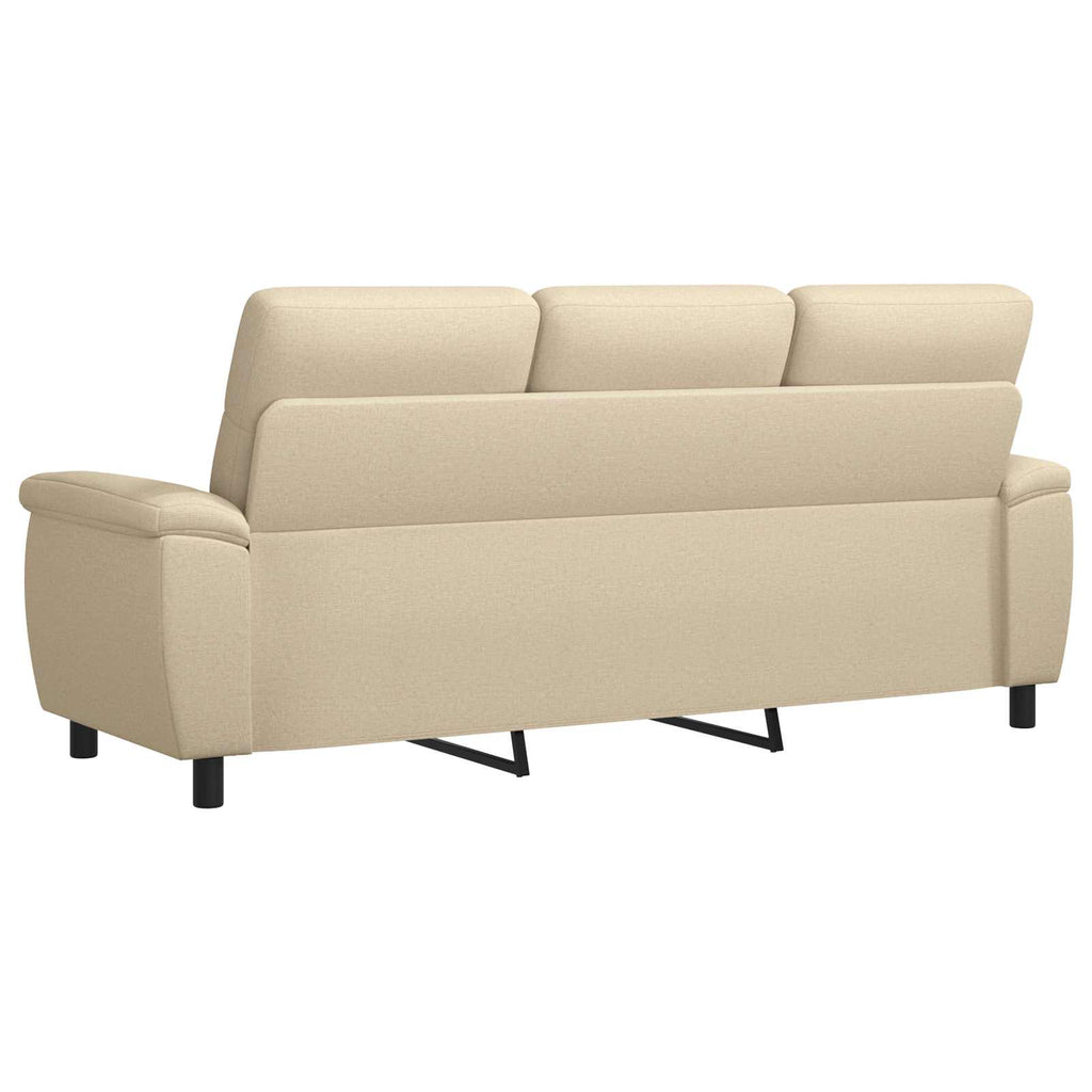 vidaXL Sofa kremowy 214 x 90 x 95 cm tkanina