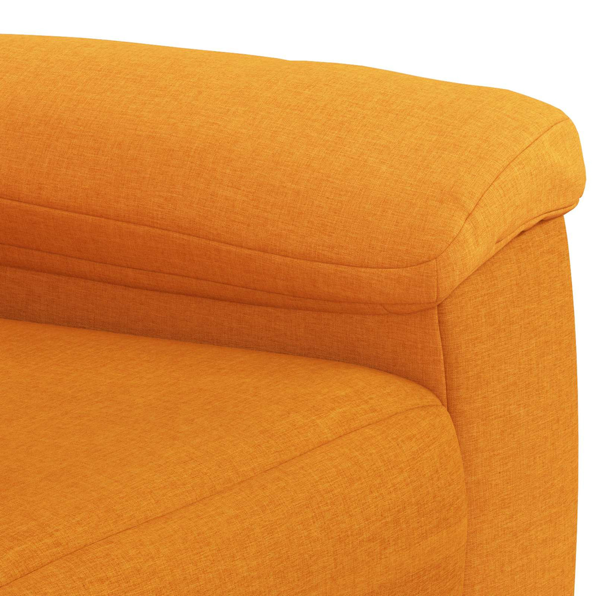 vidaXL Sofa Ciemny Żółty 214 x 90 x 95 cm tkanina
