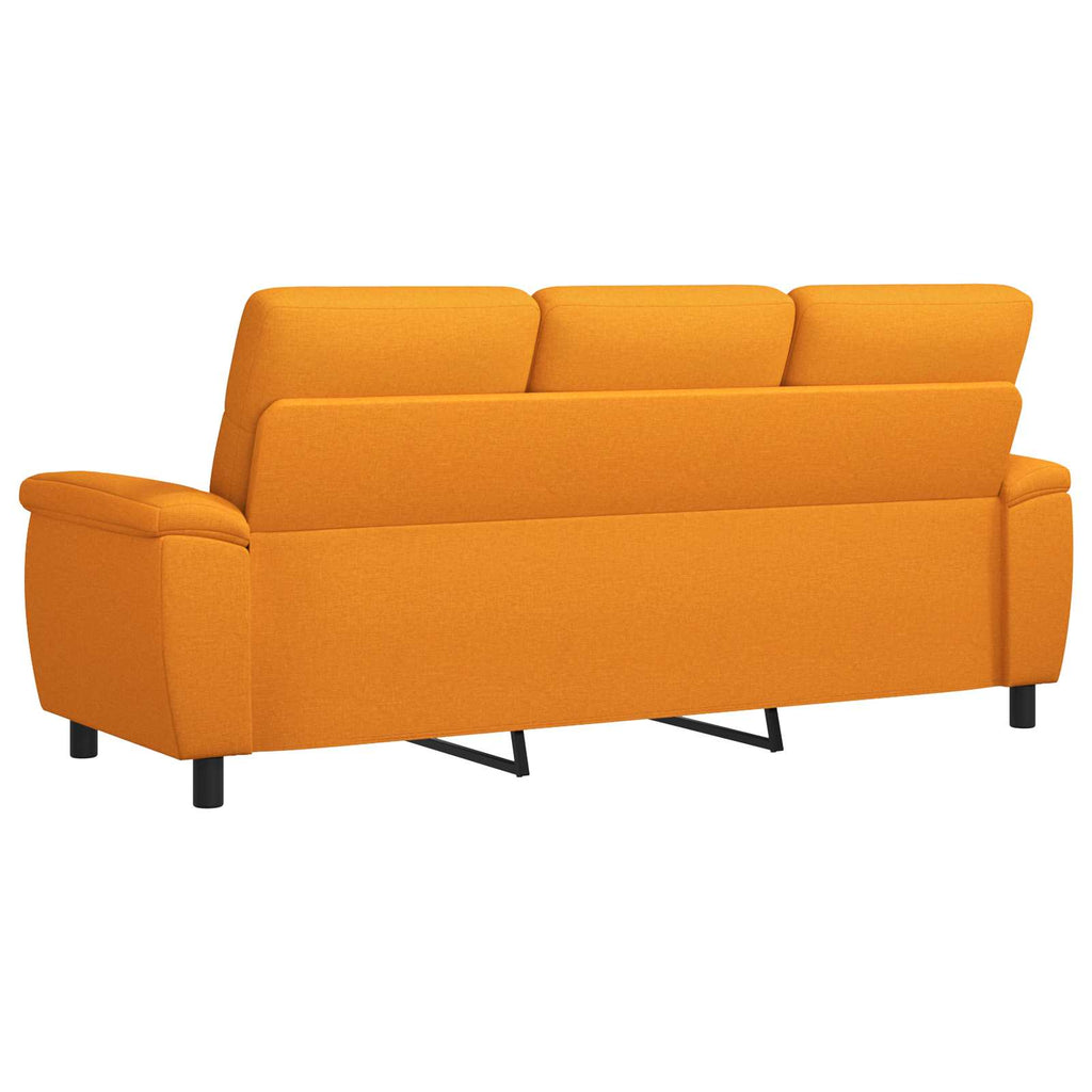 vidaXL Sofa Ciemny Żółty 214 x 90 x 95 cm tkanina