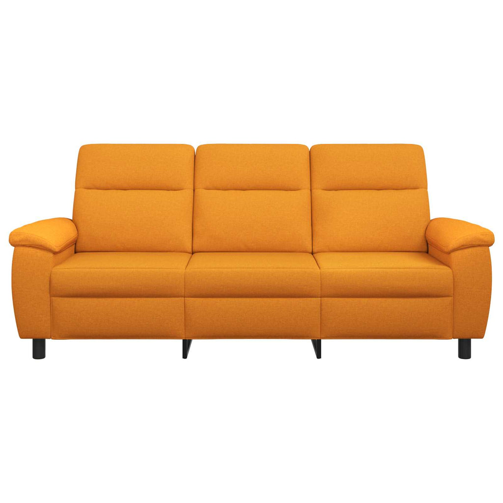 vidaXL Sofa Ciemny Żółty 214 x 90 x 95 cm tkanina
