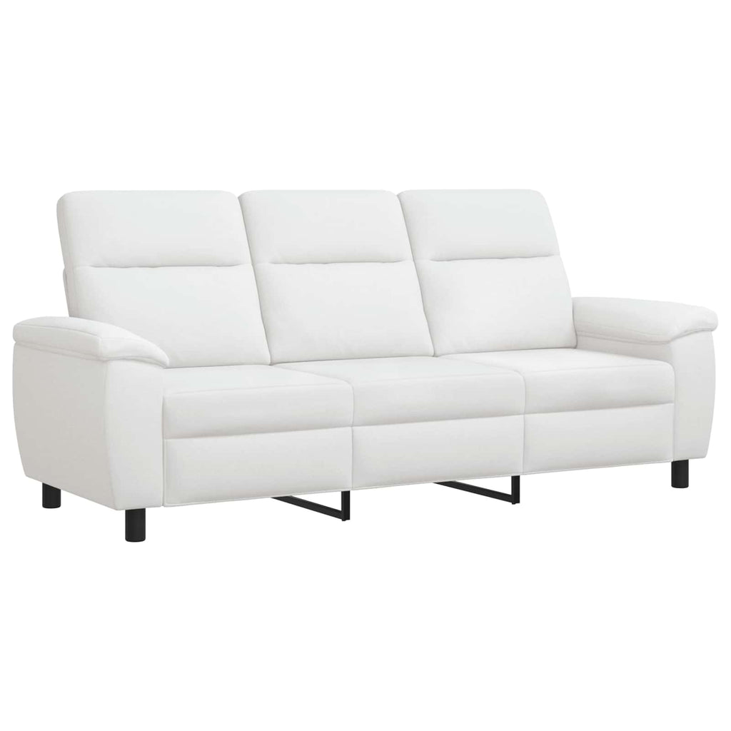 vidaXL Sofa Biały 214 x 90 x 95 cm tkanina