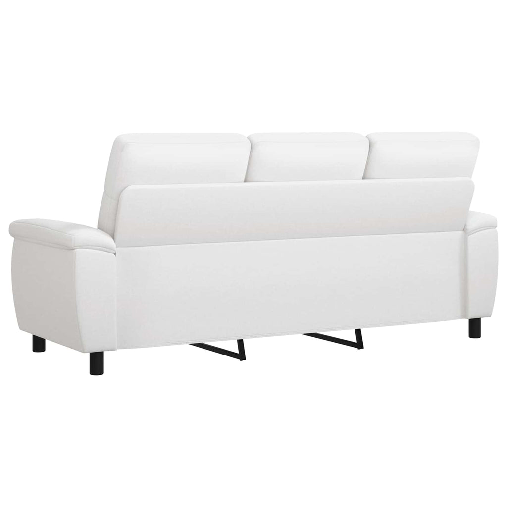 vidaXL Sofa Biały 214 x 90 x 95 cm tkanina