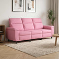 vidaXL Sofa różowy 214 x 90 x 95 cm tkanina